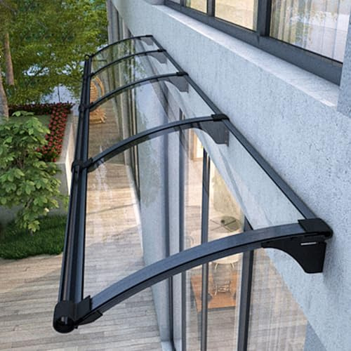 Tetto In Policarbonato, Pensilina Tettoia Modulabile, Pensilina Tettoia Per Porta D'Ingresso, Tendalino Per Finestra Invisibile, Supporto PP(45x57cm/18x22in)