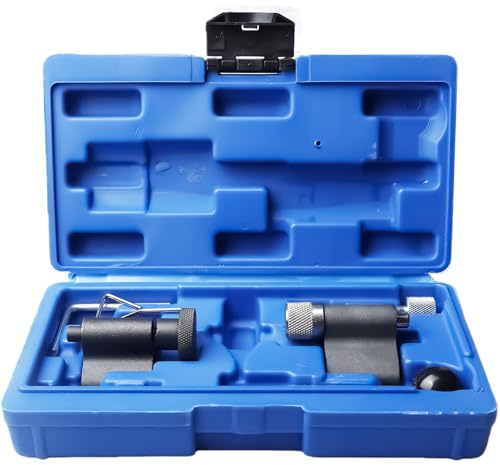 GAOUTO Zahnriemen Werkzeug, Motor Einstellwerkzeug Kit, Motor Nockenwellen Werkzeuge kompatibel mit VW Audi 1.2 1.4 1.9 2.0 TDI Common Rail Dieselmotor, Arretierwerkzeug mit Werkzeugkasten