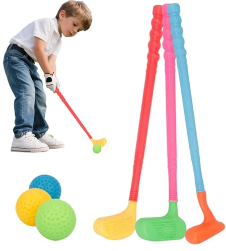 Set Golf Per Bambini, Giocattoli Da Esterno Bambini - Gioco Educativo Portatile Famiglie Praticare In Giardino