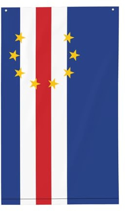 Flag of Cape Verde Flag.Decorative Outdoor Flag 3x5ft, Vertical Polyester Banner