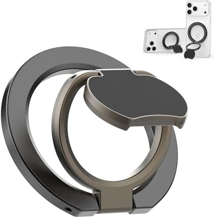 Dual Sided Magnetic Phone Grip Holder for MagSafe Ring Stand Kickstand | Magnetic Phone Ring Stand for iPhone 17 Pro Max 16 Plus 15 15Pro 14 13 12, Samsung Galaxy S26 S25 FE A56 A55 A35 A17 5G A16