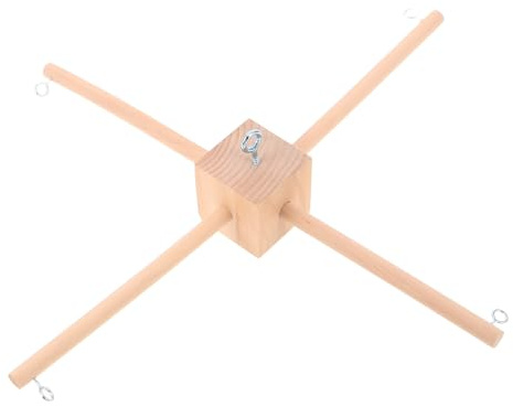 BESPORTBLE Soporte de Madera Beige para Móviles Colgantes DIY Funcionalidad Múltiple, Adecuado para Manualidades y Decoración Infantil en Habitación de Ñiño