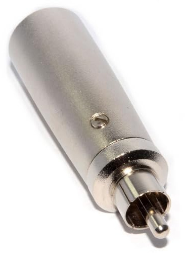 kenable XLR Male Plug Pins to RCA Phono Plug Mono Audio Adapter