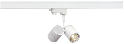 SLV BIMA II Leuchtenkopf, mattweiss, 2xGU10, max. 50W, inkl. 3P.-Adapter