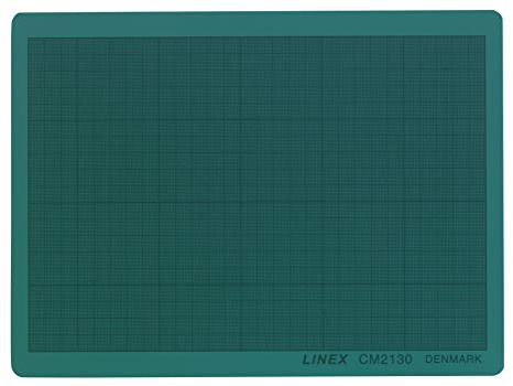 Linex skärmatta A4 21 x 30 cm, med mm-rutnät, självläkande skäryta, grön, 20 stycken