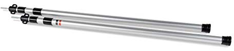Kampa Dometic Deluxe Aluminium Himmelstangenset für Vordächer 90-230 cm Höhe, Silber, Modern, AWNING
