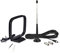 Bingfu UKW Teleskopantenne mit Magnetfuß und AM-Loop-Antenne kompatibel mit Indoor Digital Radio Bluetooth Stereo Empfänger AV Audio Vedio Heimkino Empfänger Tuner