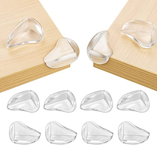 Vicloon Eckenschutz, 8 Stück Kantenschutz Baby, Weich und transparent,schützt Babys & ältere Menschen,eckenschutz Baby für Scharfkantige Möbel-Mini