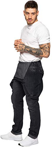 989Zé ENZO Mens Denim Jeans EZD390 Designer Cotton Dungarees Overalls Heavy Duty Waist Sizes 30-50