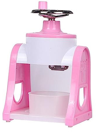 Manual Ice Crusher, Portable Ice Blenders Tools Multi-Function Kitchen Supplies Manual Ice Crusher Hand Shaved Ice Machine for Home Kitchen Bar (Color : Pink)