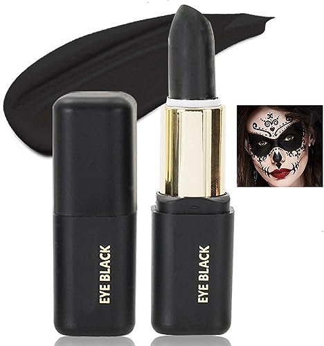 Black Matte Lipstick for Halloween Gothic Cosplay Makeup, Non-Stick Cup Velvet Waterproof and Long Lasting Lip Gloss Matte Lipstick (Black 06)