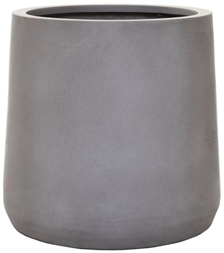 VIVANNO Pflanzkübel Beton-Optik Blumentopf - 40x38 cm Frostsicher Kübel | Wetterfester Pflanzentopf aus Fiberglas für draußen & außen - Winterhartes Pflanzgefäß für Garten & Terrasse
