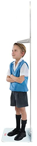 Bilancia di altezza e peso, piattaforma digitale combinata con telemetro portatile staccabile, peso massimo 99,8 kg, altezza asta 191 cm, bilancia medica per bambini e adulti