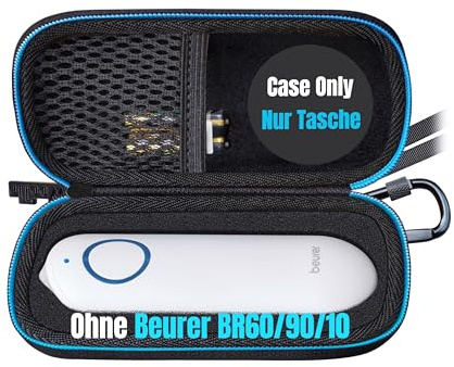 Woollo Case Compatible with Beurer BR 60 Beurer BR 90 Beurer BR 10 Stitch Healer Portable Hard Travel Case Cover Bag [Bag Only], black, Normale Größe, Practical