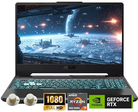 ASUS TUF A15 Gaming Notebook, AMD Ryzen 7 7435HS Prozessor, NVIDIA GeForce RTX 3050, 15,6 Zoll Full HD Display, 32GB DDR5 RAM, 1TB SSD, Tastatur mit Hintergrundbeleuchtung