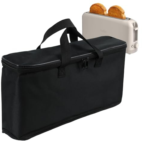 CouldyCasi Carrying Bag for Bella 2 Slice Slim Toaster, Heavy Duty Heat-resistant Portable Outdoor Toaster with Pocket Travel Carriering Case Bag Compatible with Bella 2 Slice Slim Toaster