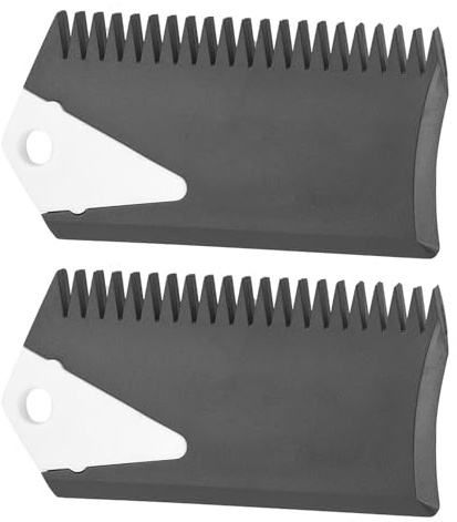 Cocoarm Surfboard Wax Comb -Schnellanwendung, Multifunktionales Werkzeug, Leicht und Langlebig, Surfboard -Pflege, Effizientes Reinigungswerkzeug, PVC Material, 2 Wachskamm, Vorgesetzte