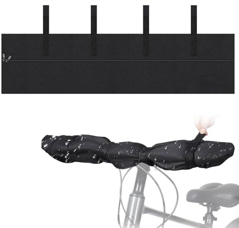 Lenkerschutzhülle e-Bike,420D Oxford, 91 x 23 CM Transportschutz Schutz Vor Nässe Staub und Schmutz,Lenkerhaube Schutzhaube für Fahrrad Lenker,Regenschutz Hülle Wasserdicht für Fahrradträger (1)