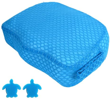 Iouyjiu Hot Tub Seat, Hot Tub Booster Cushion, Quick Sink Support Pad, Non-Slip Elderly Sitting Mat, Spa Comfort Aid for Pool Soaking Backyard Tubs Indoor Outdoor Relaxation 15.75x12.01x5in