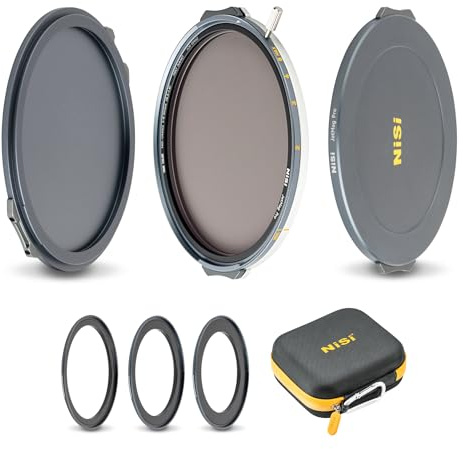 NiSi JetMag Pro 95MAG True Color 1–5 Stops VND Magnetfilter Kit | Inkl. Magnetfilter 1-5 Blenden Variabler ND-Filter, 82mm, 86mm, 95mm Adapterringe