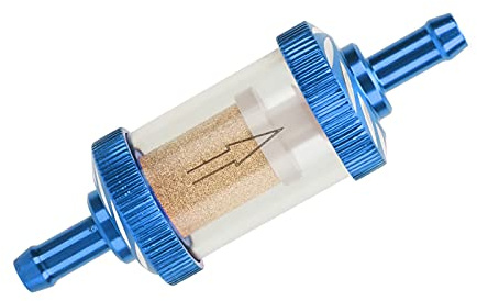 BOROCO Motorrad -Kraftstoff -Benzinfilter aus Haltbarem ABS -Material für Motorrad mit Einem Durchmesser von 6 Mm Durchmesser (Blau)