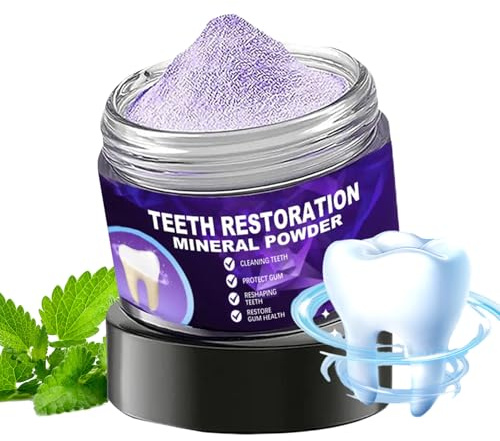 Opdestn Poudre Dentaire Naturelle - Soins Dentaires en Poudre - Action Immédiate 50 G Dentifrice pour Maison Salle de Bain Routine Quotidienne Voyage Femmes Hommes