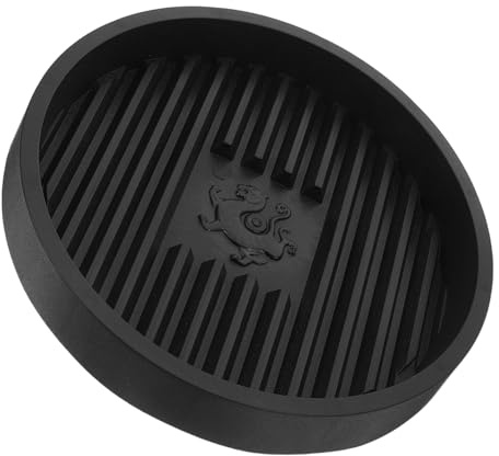 OUNONA Toilet Plunger Drip Tray Holder Black Bathroom Accessories for Household Plunger Storage Mat Air Drying Function for Bathroom Restroom