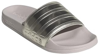 adidas Adilette Badelatschen Slides (purple/gold, EU Schuhgrößensystem, Erwachsene, Numerisch, M, 38)