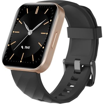 Dakofied Smartwatch1.85'' mit Bluetooth Telefonfunktion,Sportuhren Damen Herren mit Schrittzähler Uhr Pulsuhr SpO2,Fitnessuhr Damen mit 110+ Sportmodi Kompatibel mit iOS Android