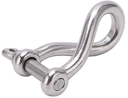 Kadimendium Grillete Giratorio de Grado Marino de Acero Inoxidable de 8mm para Ancla de Yate, Rodamiento de Alta Carga para Yates de Lujo, Equipo de Pesca, 1 ud.