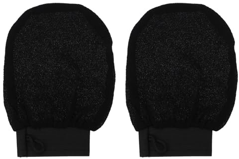 Uonlytech 1 Par de Guantes Exfoliantes Corporales para Ducha y Baño Efecto Masaje y Eliminación de Tejido Cutáneo Muerto Ideales para Cuidado Diario del Cuerpo en Rutinas de Higiene Personal