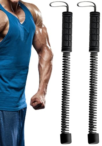 Cuerdas de entrenamiento - Equipo de fitness antideslizante inalámbrico, 2 piezas de cuerda de ejercicios para quemar grasa, brazos, pecho, piernas, espalda, para mujeres y hombres