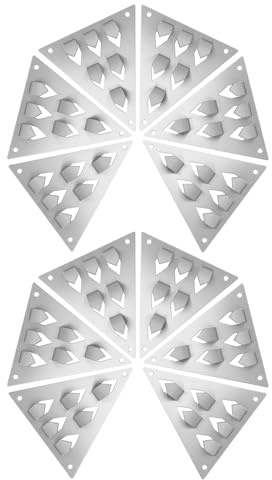 Baluue 12pcs Acoustic Panel Mount Clips with Triangle Base Carbon Steel Soundproofing Clips for Walls and Acoustic Panels for Recording Studio and Noise-sensitive Spaces