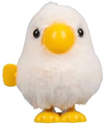 Juguete de Cuerda Lorito de Peluche con Mecanismo de Relojería