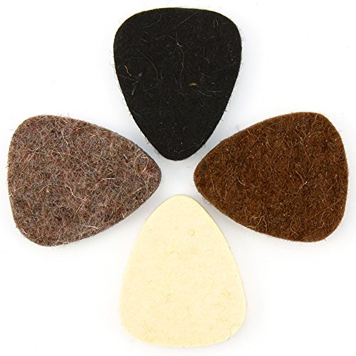 Timber Tones TTFTMB4 Felt Mixed Pack of 4, Luxus Plektrum/Plektren