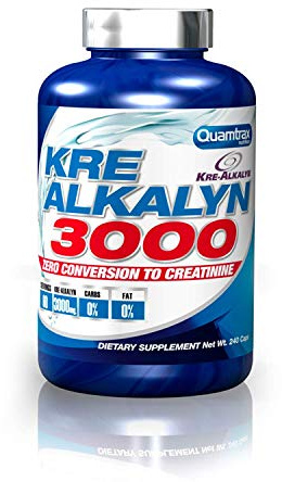 Quamtrax Nutrition - Kre-Alkalyn 3000 (Creatina Alcalina) - Fuerza, rendimiento y reducción de la fatiga (240)