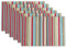 DII Colección de Mesa Interior/Exterior Multiusos, Lavable a máquina, a Rayas, Poliéster, Estampado de Verano, Placemat Set, 13x19, 6