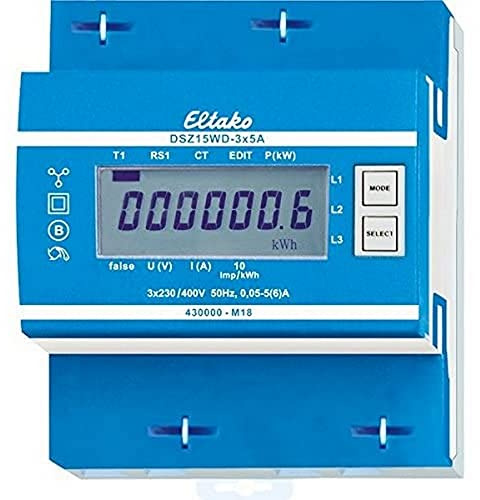 Eltako DSZ15WD-3x5A MID Drehstromzaehler mit Wandleranschluss digital 5A MID-konform: Ja 1St.