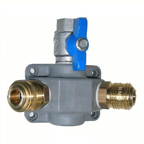 Druckluftverteiler EVA 12-G2, Kupplung 2-fach Kugelhahn 1/2 Kunststoff Grau