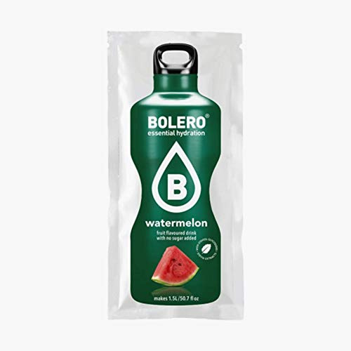 BOLERO Drinks 72 bustine da 9 grammi gusto WATER MELON - Preparato istantaneo per Bevande con Stevia e Vitamina C e Senza Zucchero