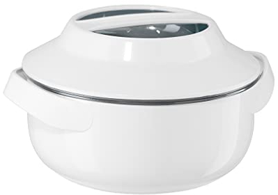 Oggi Microwavable Insulated Serving Bowl-1 Quart, White