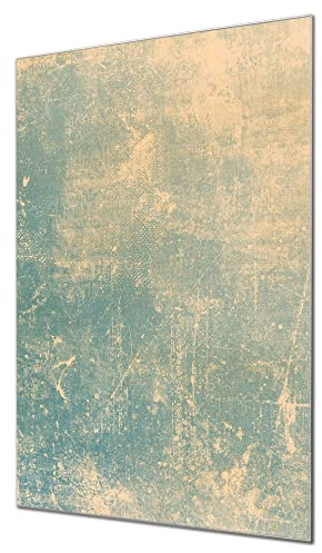 banjado Glas Magnettafel (50 x 75cm) - Magnetwand Glas - Magnetpinnwand als Memoboard - Pinnwand Magnettafel Küche, Büro, Kinderzimmer - Patina Grün