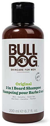 BullDog Original 2en1 Champú para la barba, 200 ml