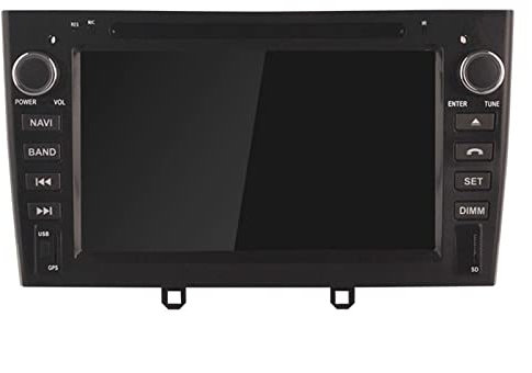 SFUO WiFi Voyageur Multimédia Stéréo GPS La Navigation DVD Audio Auto Dsp Carplay 2 Din Android 11 Radio De Voiture Peugeot 408 308 (Color : Black)
