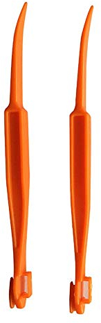 Éplucheurs d'orange Réutilisable en Plastique Coupe-Agrumes Facile Éplucheur Double Face Ouvre-Orange Accessoires de Cuisine Gadget Orange et Attrayant traité