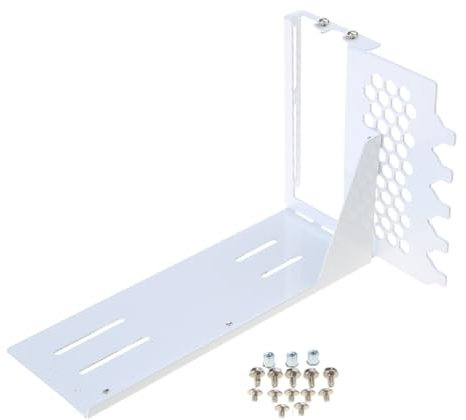 SXJ-B GPU Vertical Metal Bracket For Converting Graphics Card Angle In PC Case GPU Mount Bracket Metal Graphics Card Angle Converter Metal Bracket For PC Case Interior Wide Angle Graphics Card Mount