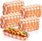 WUWEOT 500 Pcs 14 cm Paper Hot Dog Trays, Small Disposable Paper Food Trays Paper Food Boats Fluted Paper Hot Dog Holder for Concession Stand Takeout Party Picnic Serving Supplies