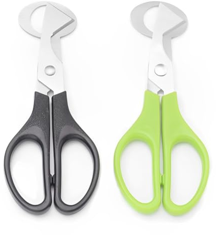 EIHI Tijeras para Huevos De Codorniz, Tijeras para Huevos, Tijeras De Cocina para Codorniz, Abridor De Cáscaras Cortador De Huevos, Tijeras para Huevos De Acero Inoxidable para El Hogar, 2 Piezas
