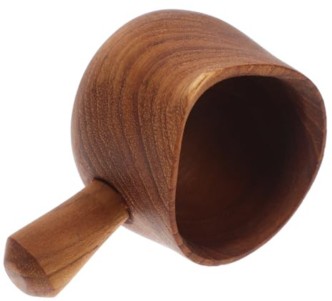 IMIKEYA Pichet En Bois Multifonction Distributeur De Sauce Tasse à Sauce Japonaise En Bois Naturel Ustensile Cuisine Polyvalent Pour Servir Et Vinaigrettes