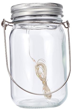 SEWOART Solar Jar Light Led Lamp for Jars Outdoor Garden Hanging Lantern Solar Powered Delicate Light